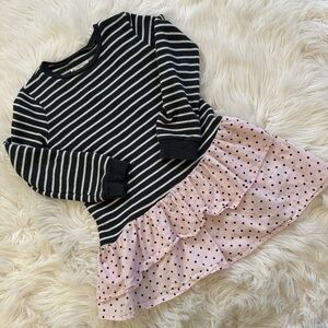 Mixed Print Sweatshirt Dress (size 4)